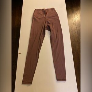 Pink High-Waisted Leggings with Smooth Finish